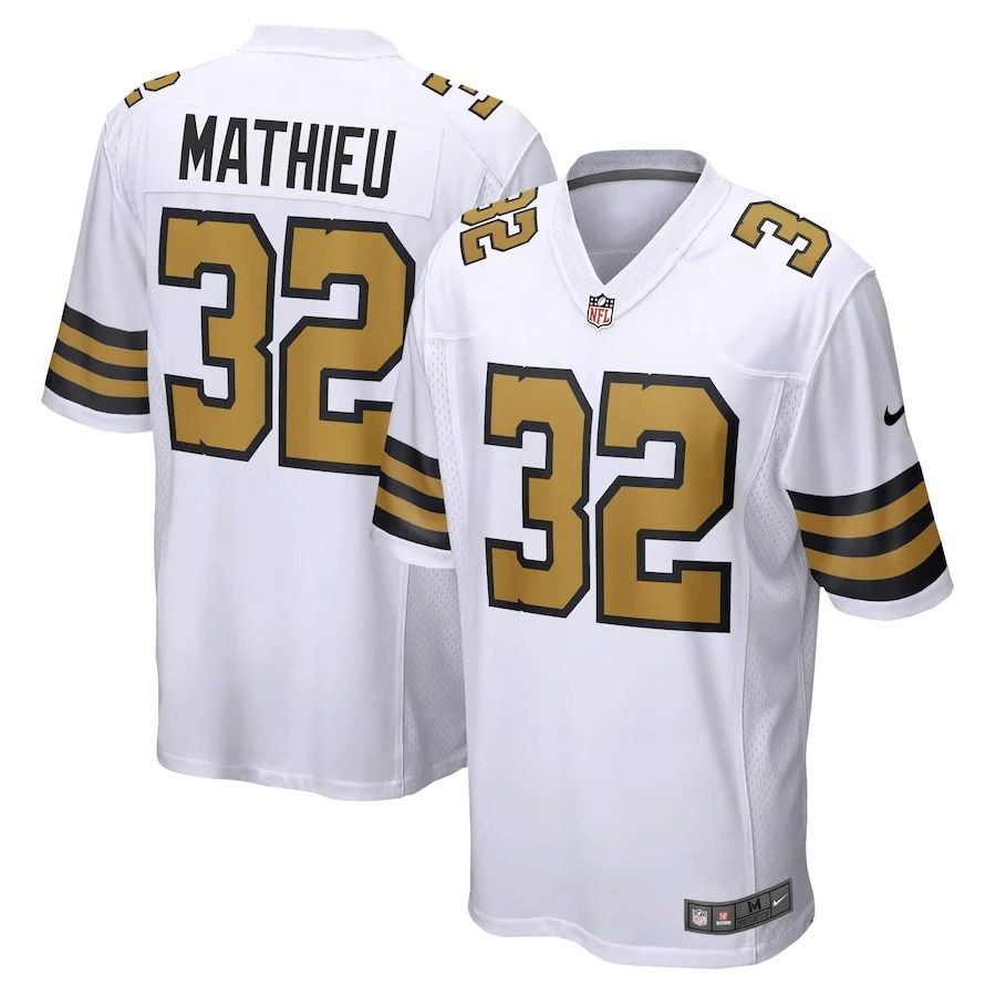 夏季戶外NFL新奧爾良聖徒New Orleans Saints橄欖球服32號Tyrann Mathieu運動球衣