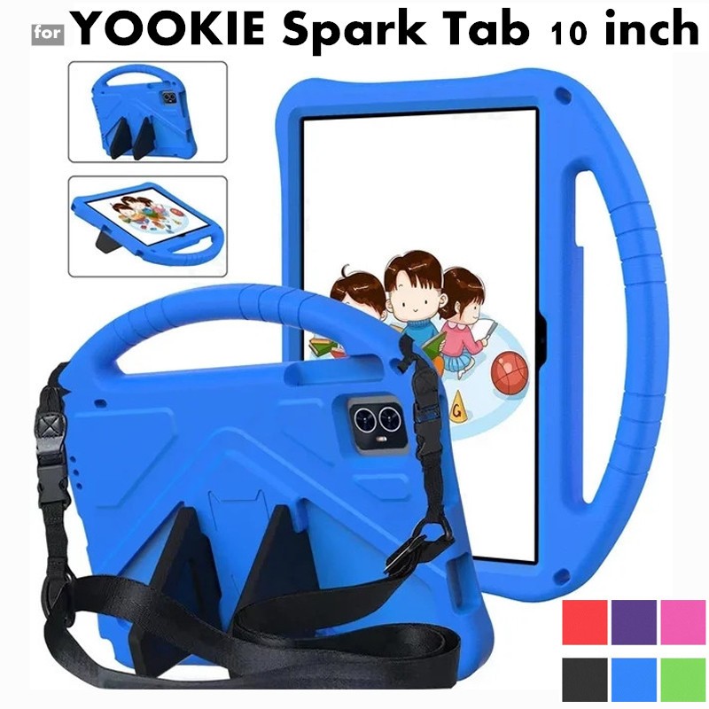 Eva 便攜式防震兒童安全手柄支架平板電腦保護套適用於 YOOKIE 5G Android 13 平板電腦 SPARK