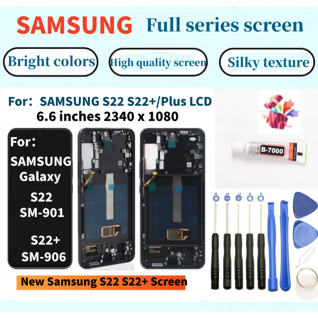全新Samsung螢幕 適用於 Samsung S22 SM-906 LCD Samsung Galaxy S22+ S