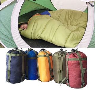 2024 新款防水壓縮袋戶外野營睡袋尼龍收納旅行徒步旅行拉鍊睡眠防風保暖超輕便攜