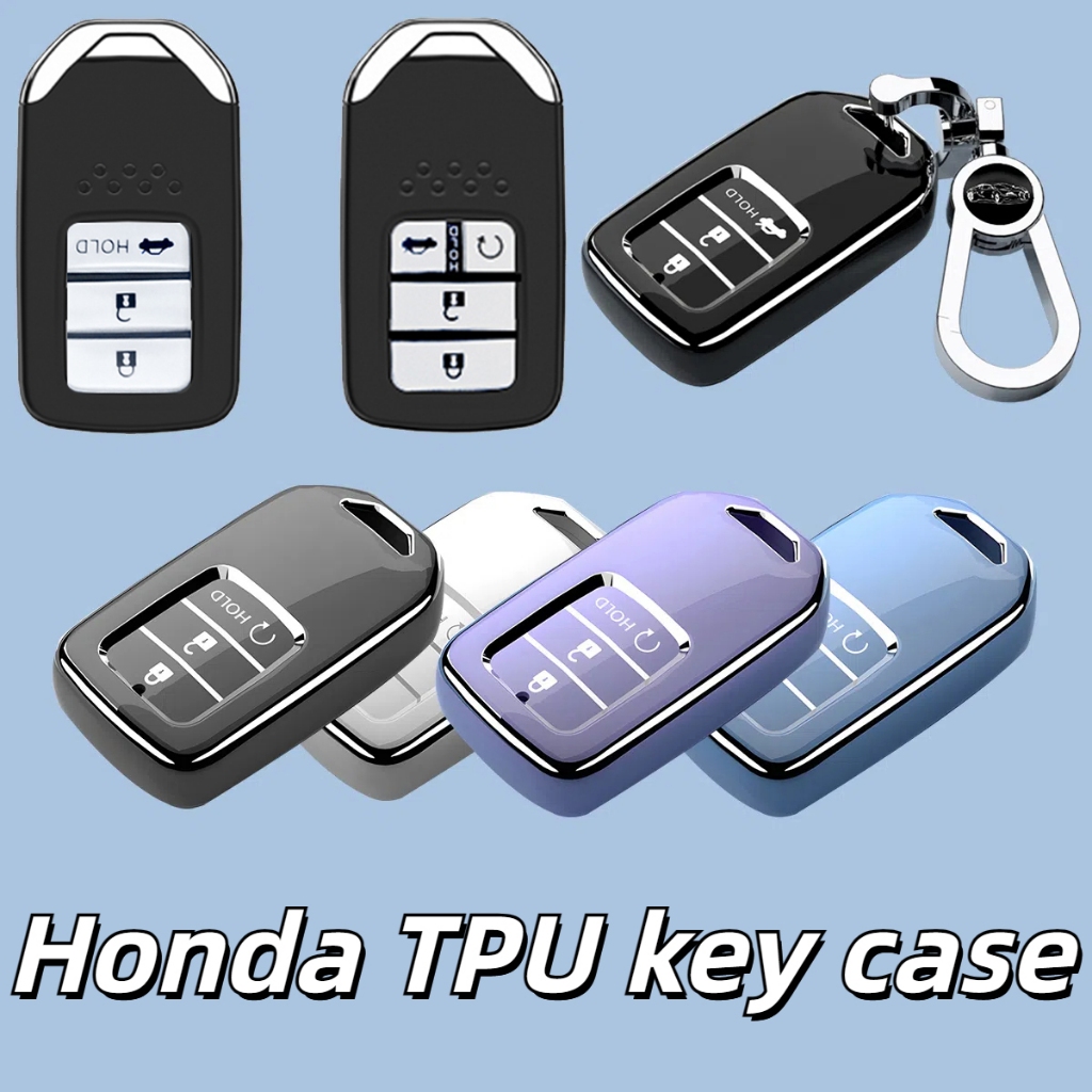 適用於本田鑰匙套Honda Accord Civic Si CRV HRV EXL Clarity本田思域TPU 鑰匙包