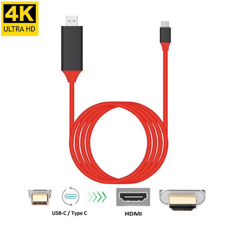 USB C轉HDMI 4K高清視訊 Type-C遊戲電影外接電視 顯示器 投影儀相容Macbook iPad 筆電手機