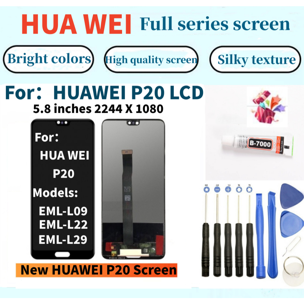 全新華為螢幕 適用於 HUAWEI P20 LCD Huawei 5.8 inches P20 液晶觸控顯示螢幕