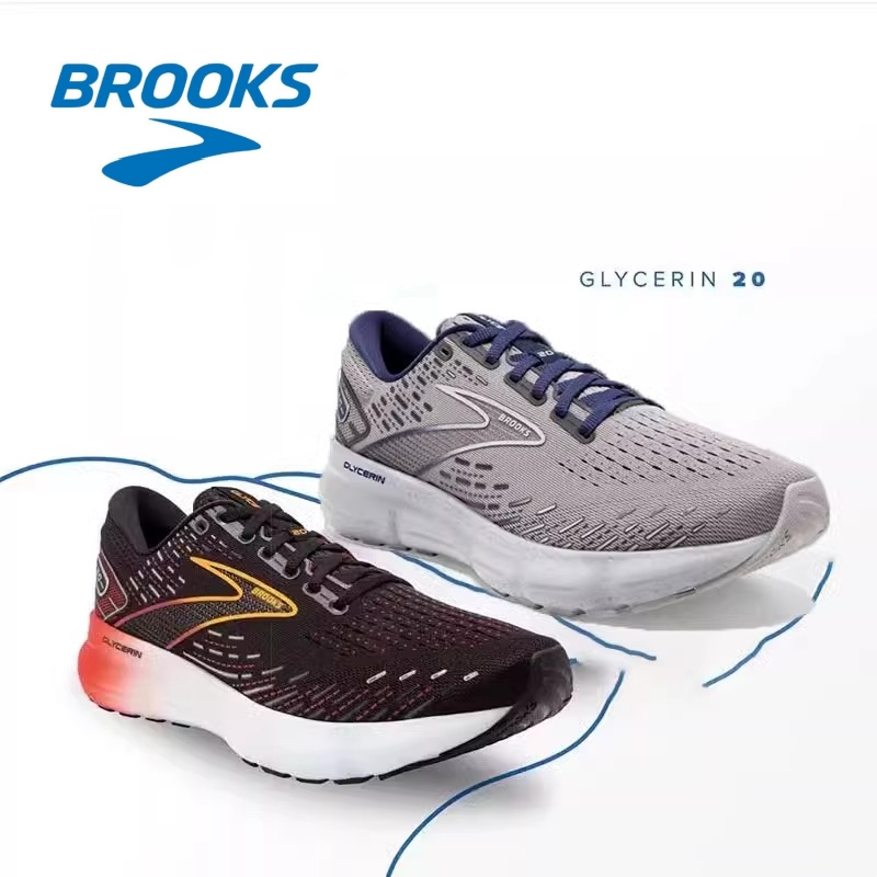 BROOKS/布魯克斯 跑鞋 Glycerin 甘油20 運動鞋緩震透氣專業跑鞋