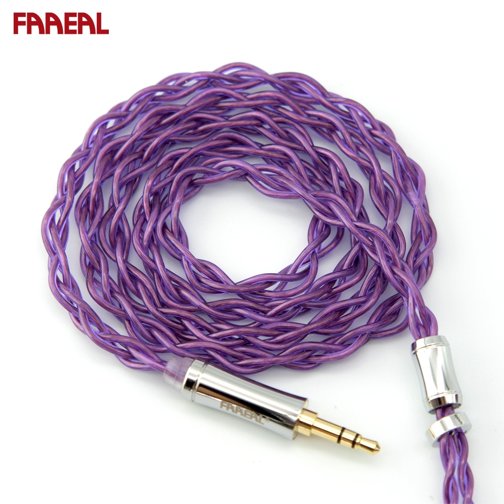 Faaeal PurpleRice 4 股 OCC Litz HiFi 耳機升級線 HiFi Sound QDC/TFZ