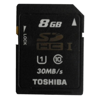 Toshiba（東芝）8GB SDHC 存儲卡 class 10