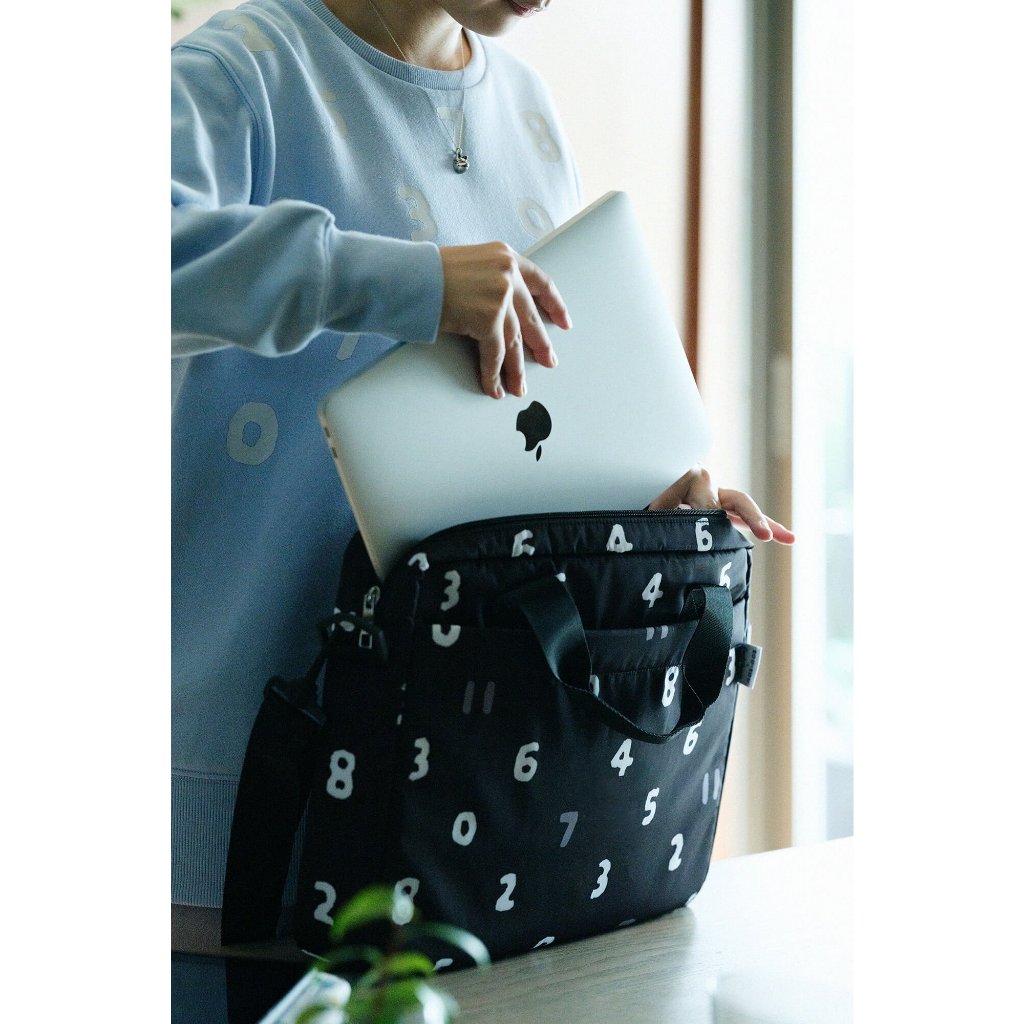 日本 新款 潮牌sousou數字電腦包 帆布手提ipad內袋 多口袋 大容量 簡約單肩斜背包