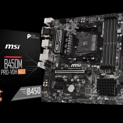 新到 微星B450M PRO-VDH MAX 支持銳龍 1-5代CPU HDMI vga DVI