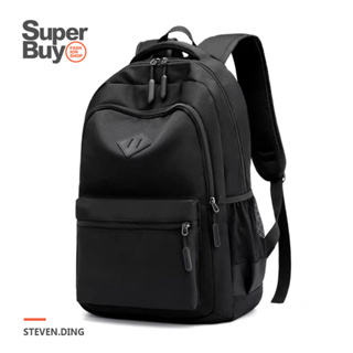 【Superbuy】大容量後背包/雙肩包 防潑水15.6吋/17吋內電腦包 男女通勤包/簡約學生書包 防盜戶外旅行包包