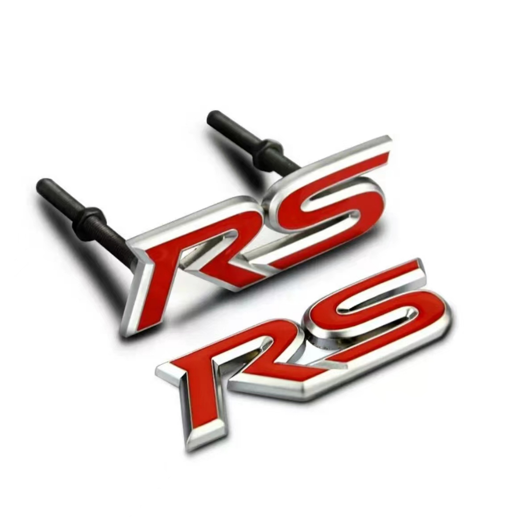 豐田凱美瑞 雅力士 威馳專用改裝中網前臉後尾RS金屬車標誌車貼