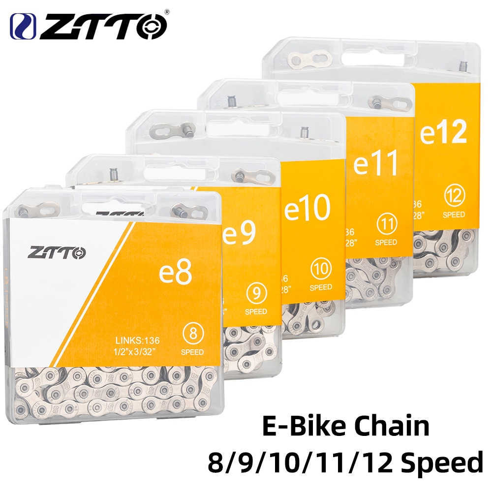 Ztto 136 Links 電動自行車鏈條 8 9 10 11 12速電動自行車鏈條防銹電動運動自行車電動自行車鏈條電