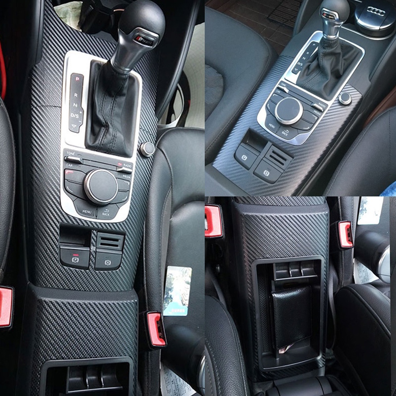 適用於2014-2020款奧迪A3 5D內飾貼膜Audi A3 Sedan/Sportback中控檔