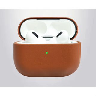 適用於 AirPods pro2 油皮復古皮革保護套 AirPods3 Type C 硬殼耳機套