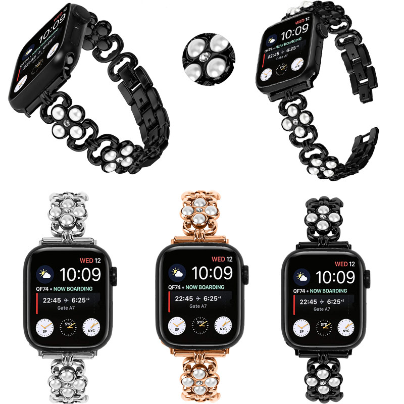 適用蘋果手錶bandapple iwatch 8/SE/7/6/5手錶bandapple watch金屬錶帶