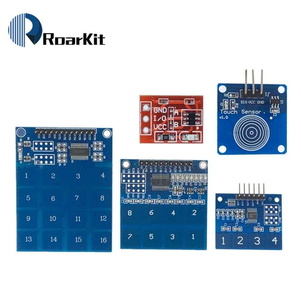 Ttp223/ttp224/ttp226/ttp229 Jog數字觸摸開關傳感器數字1/4/8/16通道觸摸按鍵電容模塊