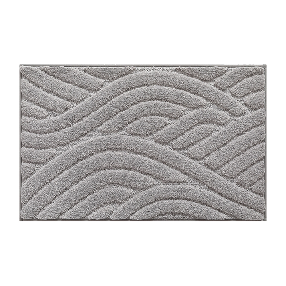 浴室地毯柔軟吸水浴室墊和浴墊防滑粗毛浴地毯優質超細纖維粗毛浴地毯可機洗