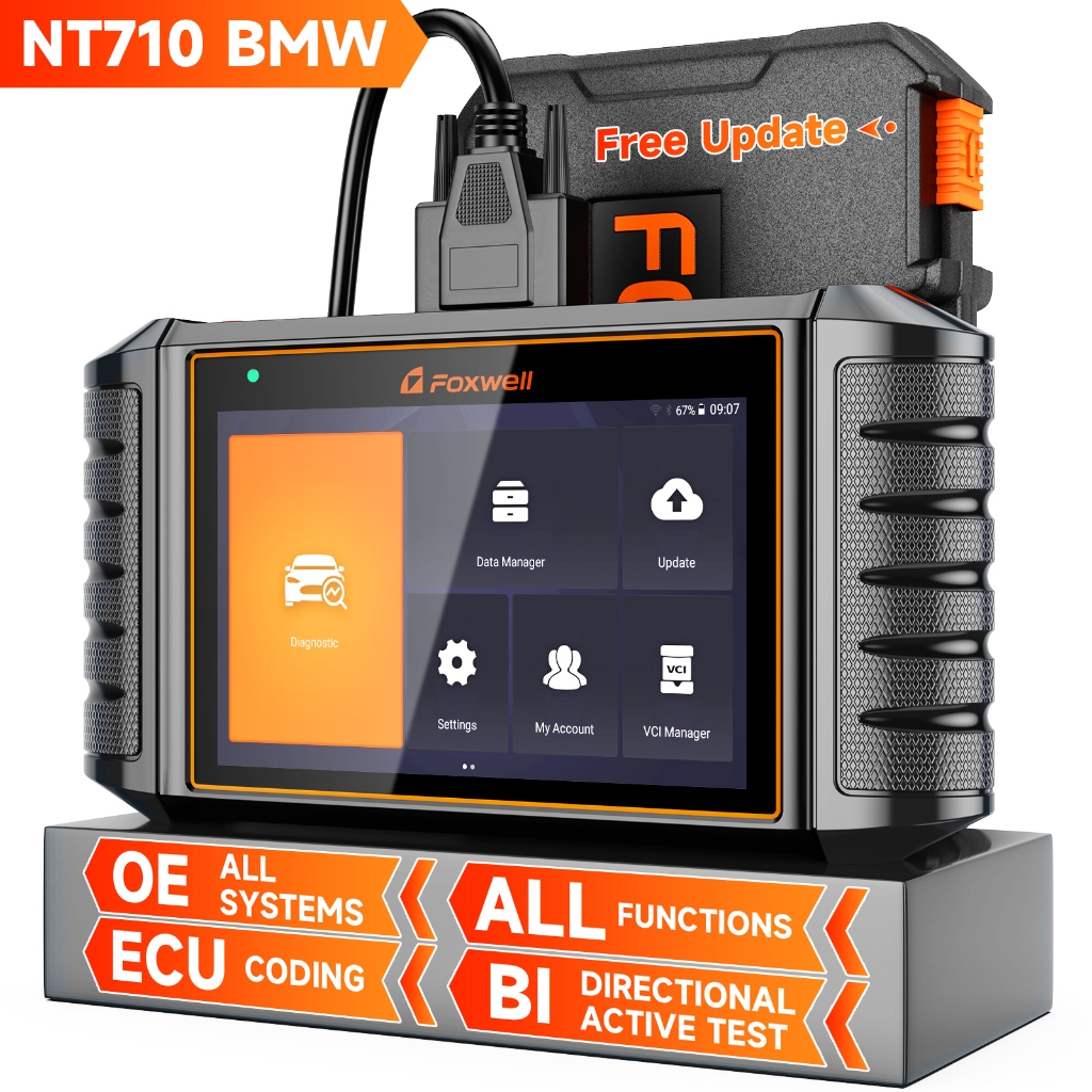 FOXWELL NT710 全系統診斷掃描儀  OBD2 雙向掃描工具適用於所有車型