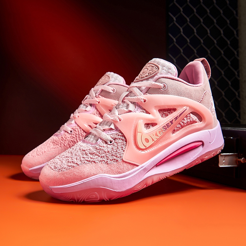 Kevin Durant風格KD15籃球鞋低幫防滑粉色優質籃球鞋
