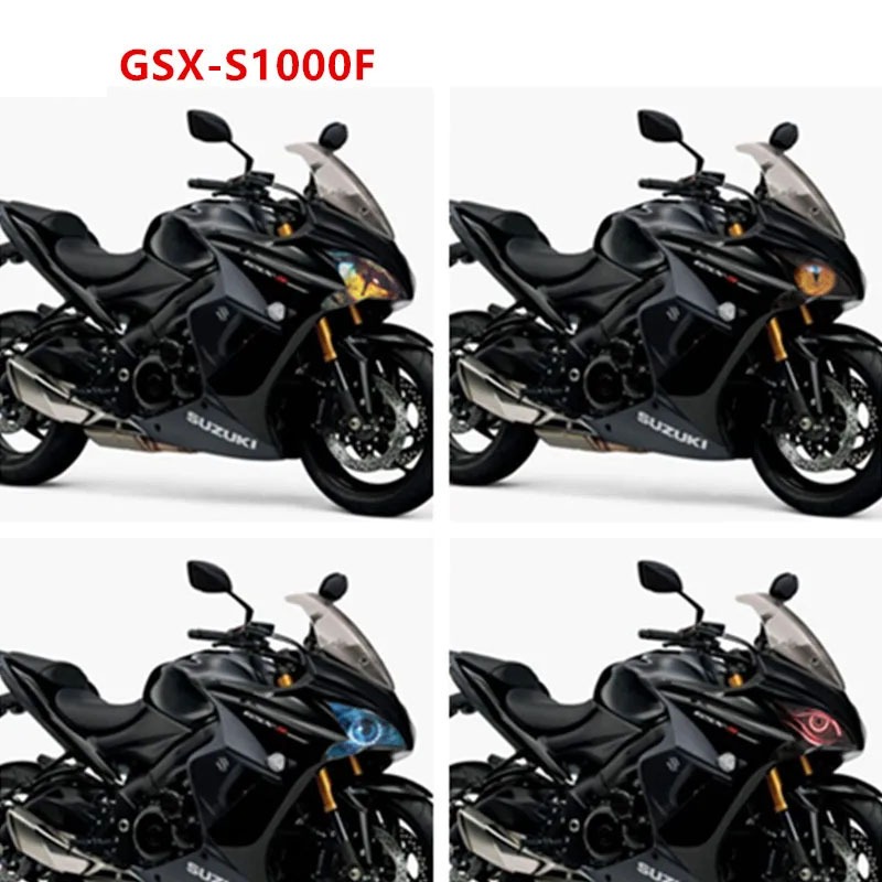 SUZUKI 摩托車前整流罩大燈護罩貼紙鈴木 GSX-S1000F 2015 2018 2016 2017 前照燈保護貼