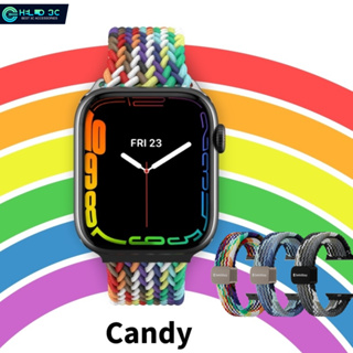 Switcheasy魚骨牌編織尼龍錶帶適用 Apple watch 系列 7/8/9/ultra/Ultra2錶帶