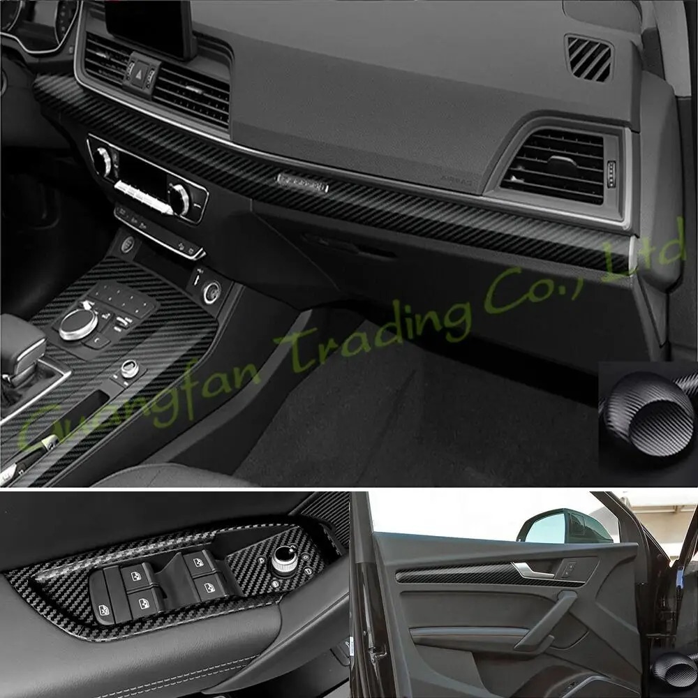 適用於2017-2023款奥迪Q5內飾貼膜Audi Q5 Sportback中控檔