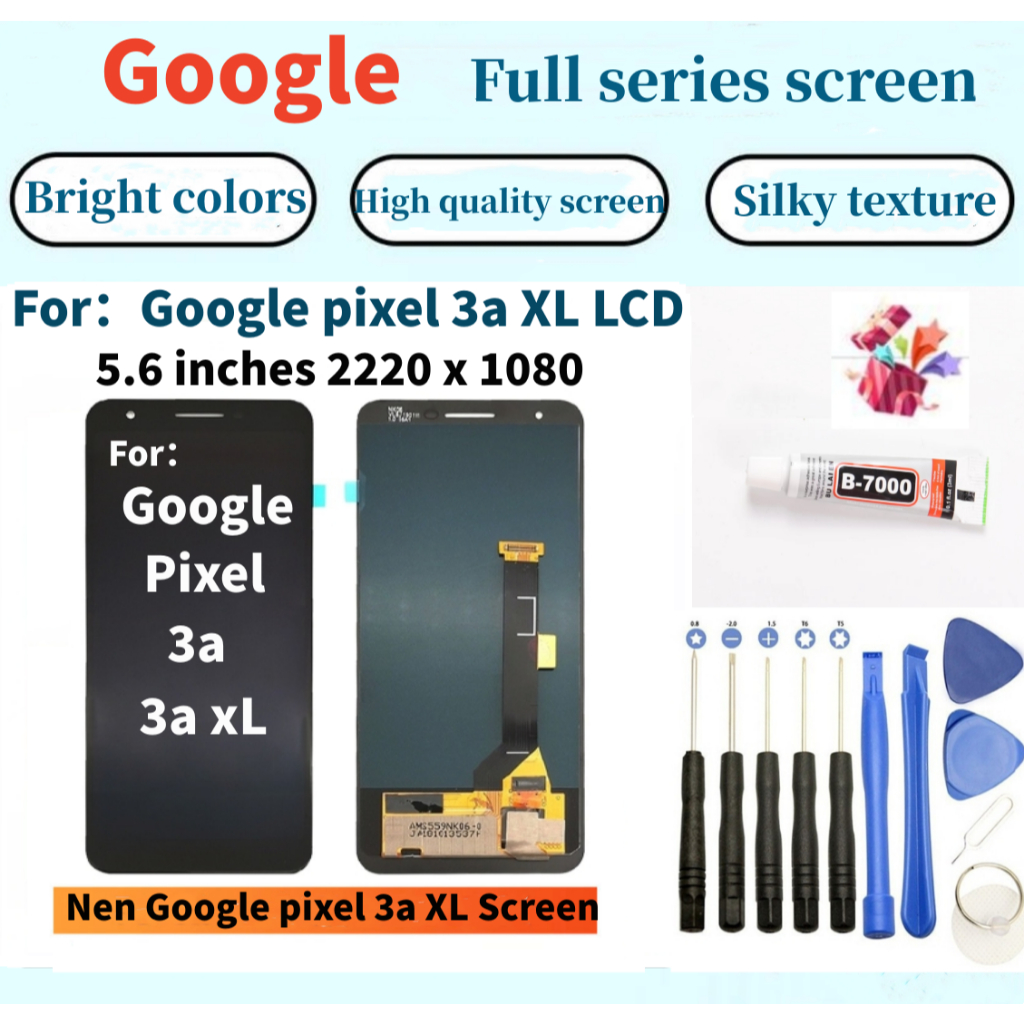 全新Google螢幕 適用於 Google Pixel 3a LCD pixel 3a XL LCD 液晶觸控顯示屏幕