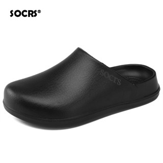 Socrs男士涼鞋護士廚房勞保涼鞋eva無味環保輕便厚底耐磨防滑
