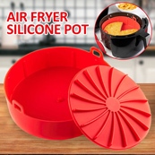 可重複使用的空氣炸鍋鍋矽膠托盤不含 BPA 燒烤燒烤墊板烘焙模具