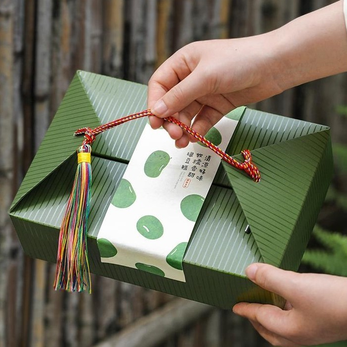 【現貨】【端午包裝盒】綠豆糕包裝盒 禮盒 12粒 簡易 手提 端午 冰糕 烘焙 手工 點心 糕點 打包盒子