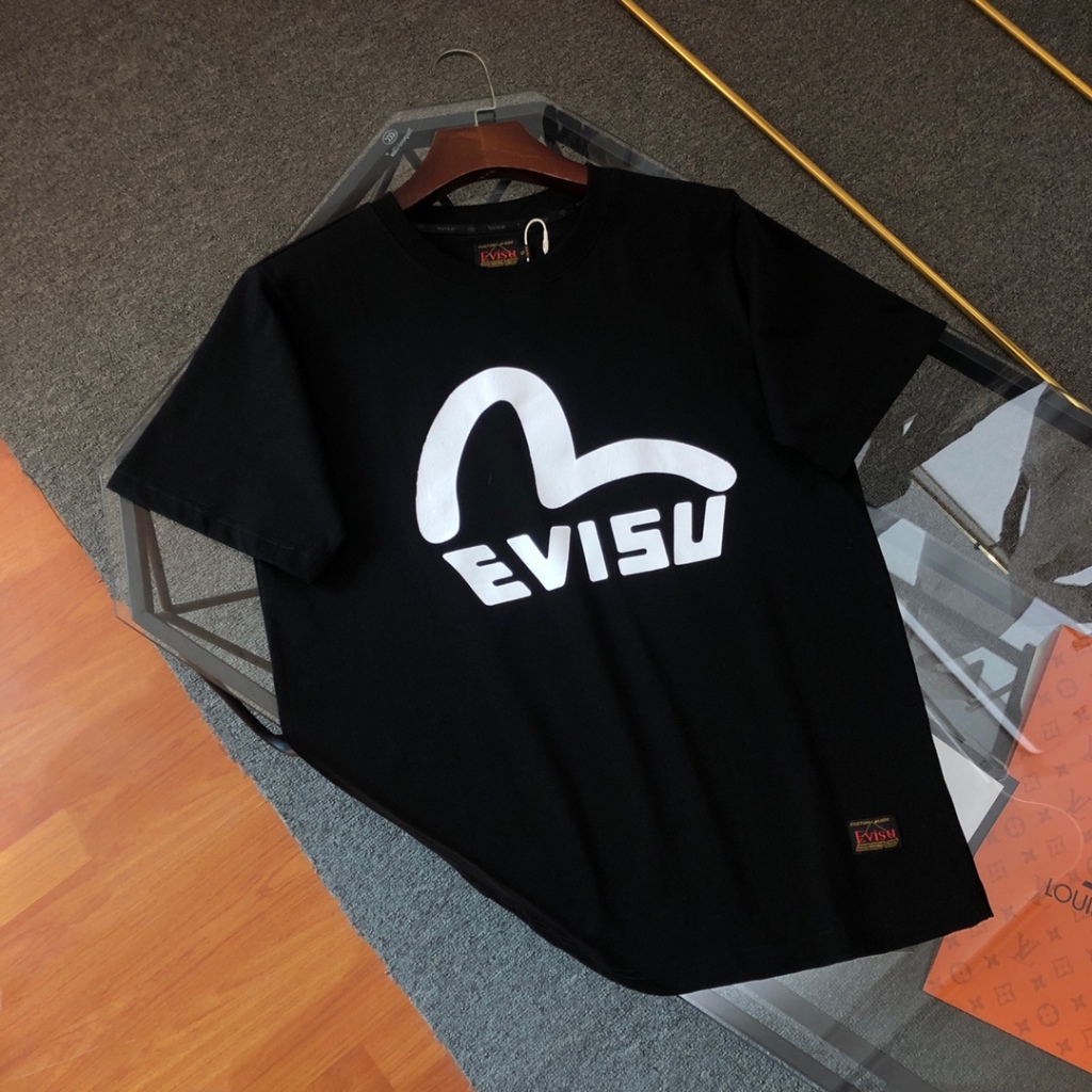 日本 Evisu 福神 2024新款海鷗印花Logo 短袖T恤男女同款