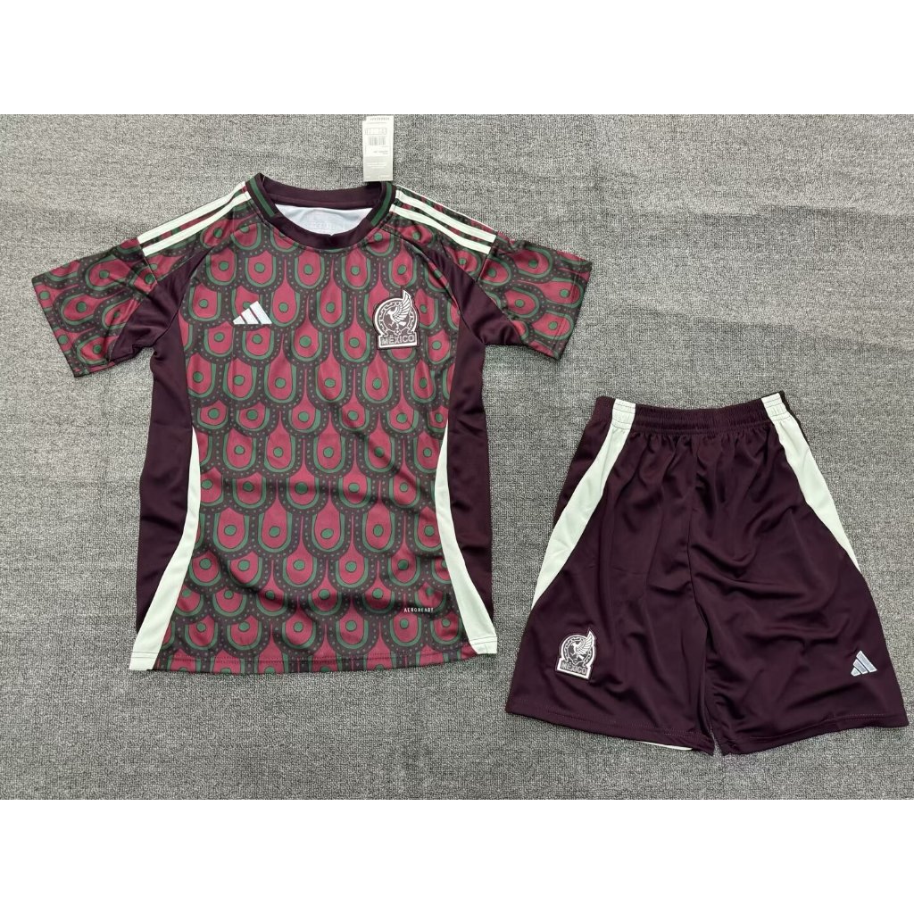 【套裝】2024-25墨西哥主場球衣國家隊足球球衣尺碼S-2XL球迷球衣