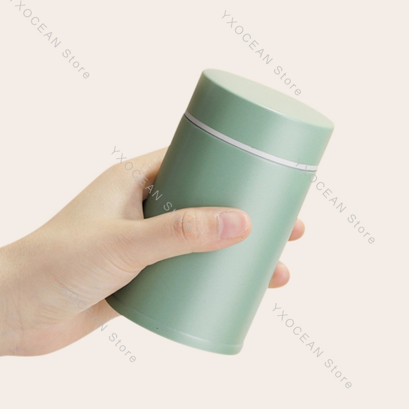 260ml 不鏽鋼水瓶 304 寬口水壺 長效保溫保冷 水壺 防漏 小水壺 咖啡隨身杯 綠色