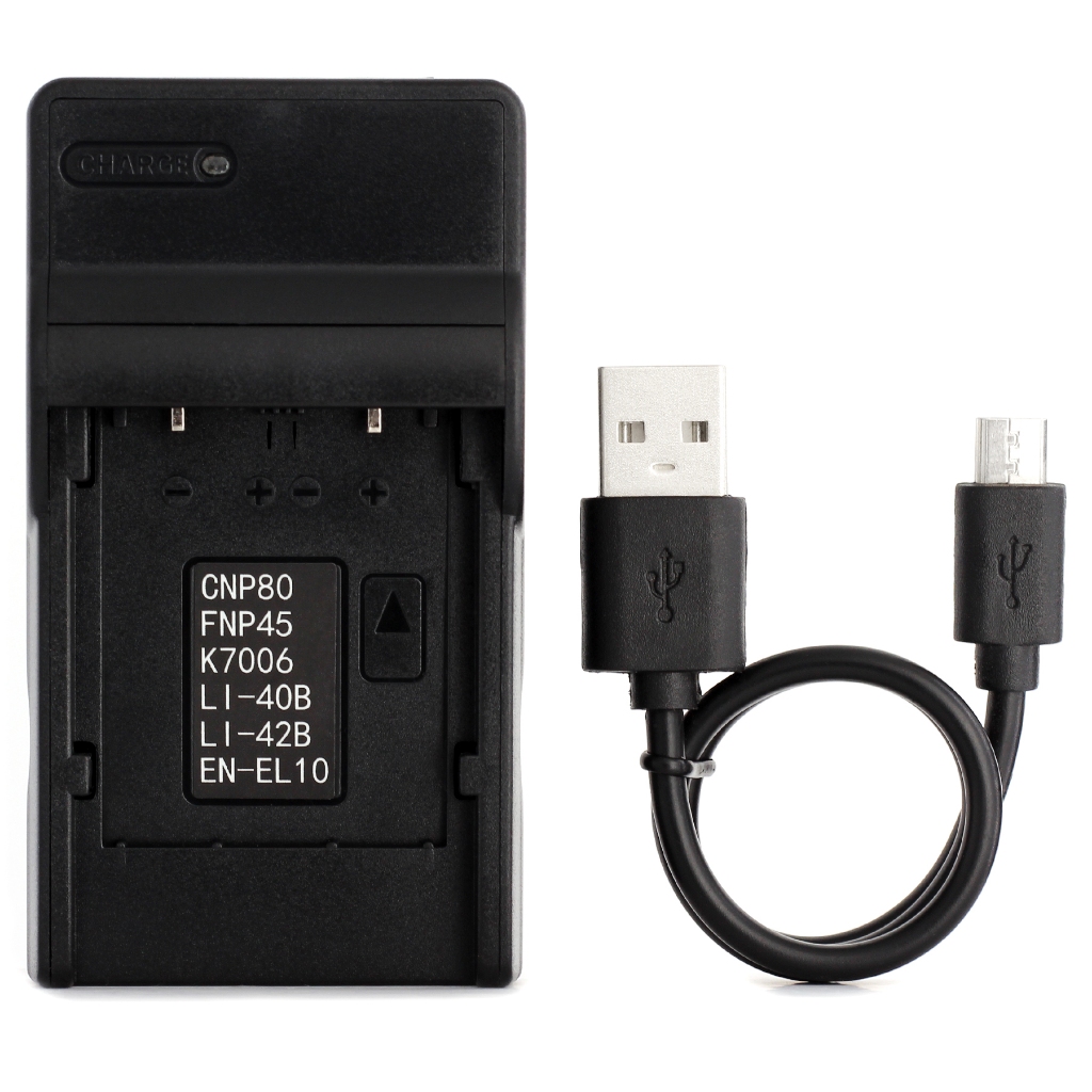 Norifon NP-80 USB 充電器適用於卡西歐 Exilim EX-G1、EX-N1、EX-N2、EX-S5、E