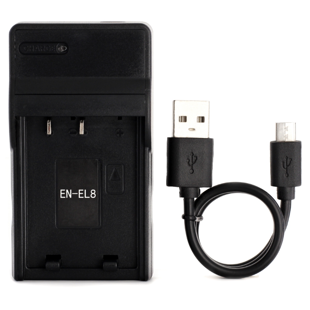 Norifon EN-EL8 USB 充電器適用於尼康 Coolpix S52c、P1、P2、S1、S2、S3、S5、S