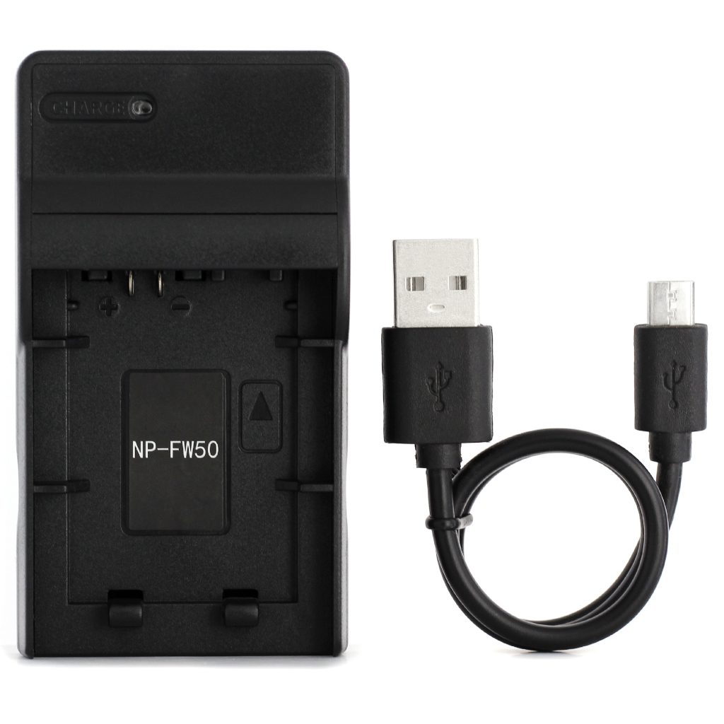Norifon NP-FW50 USB 充電器適用於索尼 Alpha 6000、5000、5100、ILCE-6000、