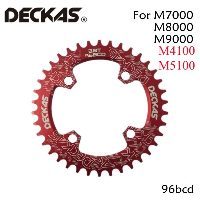 Deckas 圓形 96BCD 不對稱鏈環 MTB 山地 BCD 96 自行車自行車 32T 34T 36T 38T 牙