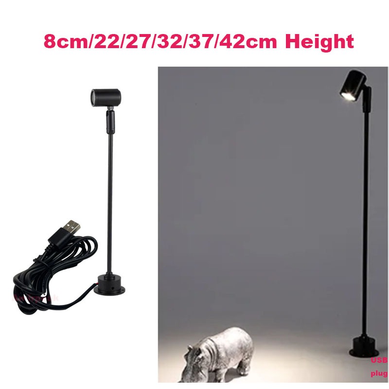 Led USB射燈3W DC5V珠寶櫃展示櫃檯燈明裝天花板迷你射燈USB 5V接口