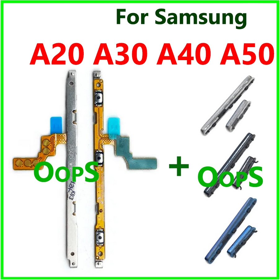 SAMSUNG 電源音量按鈕柔性三星 galaxy A20 A30 A40 A50 開關按鈕排線功能區