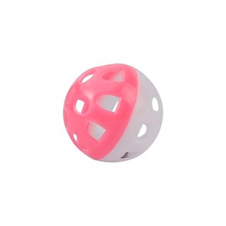 【PetBaby寵物精靈】貓咪鈴鐺玩具球 彩色塑膠雙色球小號鈴鐺球3.8cm