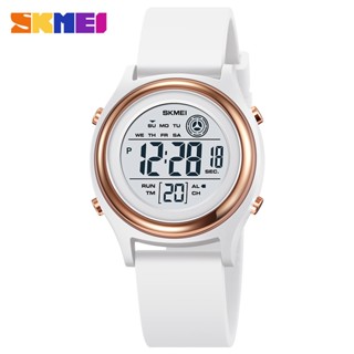 SKMEI 2094 女士秒錶女士手錶 50M 防水防震 reloj mujer 背光顯示倒計時數字手錶