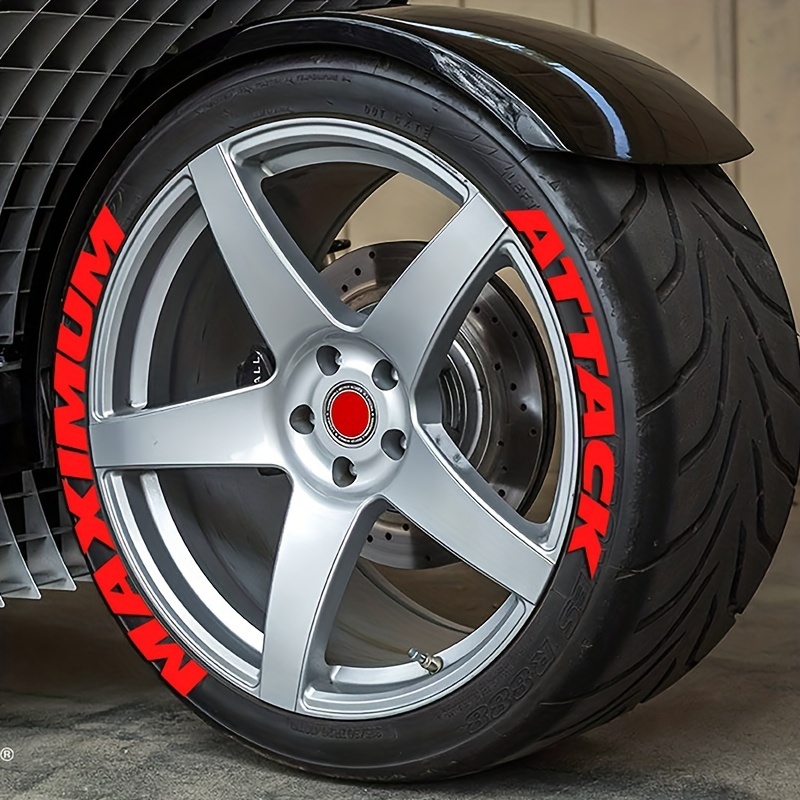 【現貨速發】MAXIMUM ATTACK 輪胎貼 汽車輪胎字母貼 汽車貼紙 輪胎貼紙 機車輪胎貼 3D輪胎字母貼