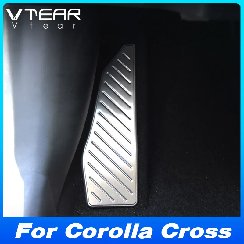 適用於 Toyota 豐田 Corolla Cross XG10 2024-2022 汽車主駕駛休息踏板不鏽鋼貼片內飾
