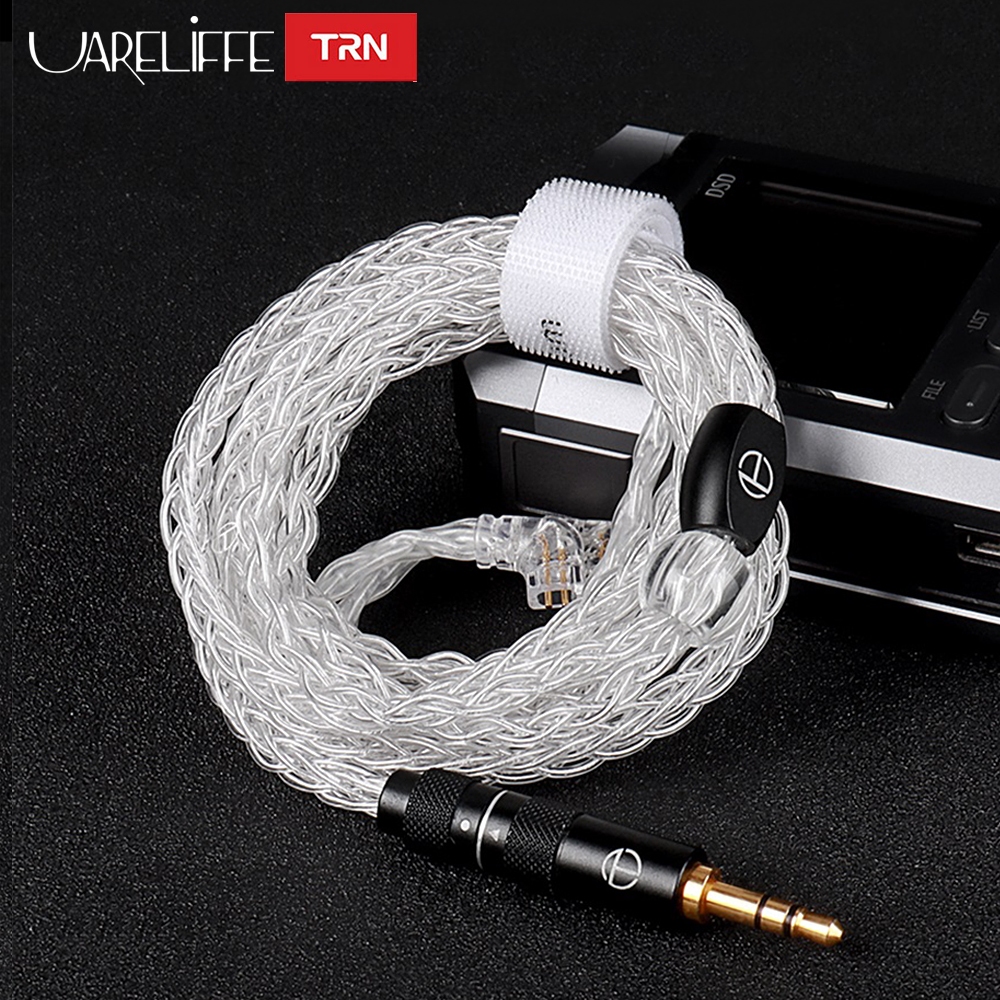 Uareliffe TRN T3 PRO 耳機升級線 8芯純銀線 2Pin S/0.75mm/0.78mm/MMCX 音