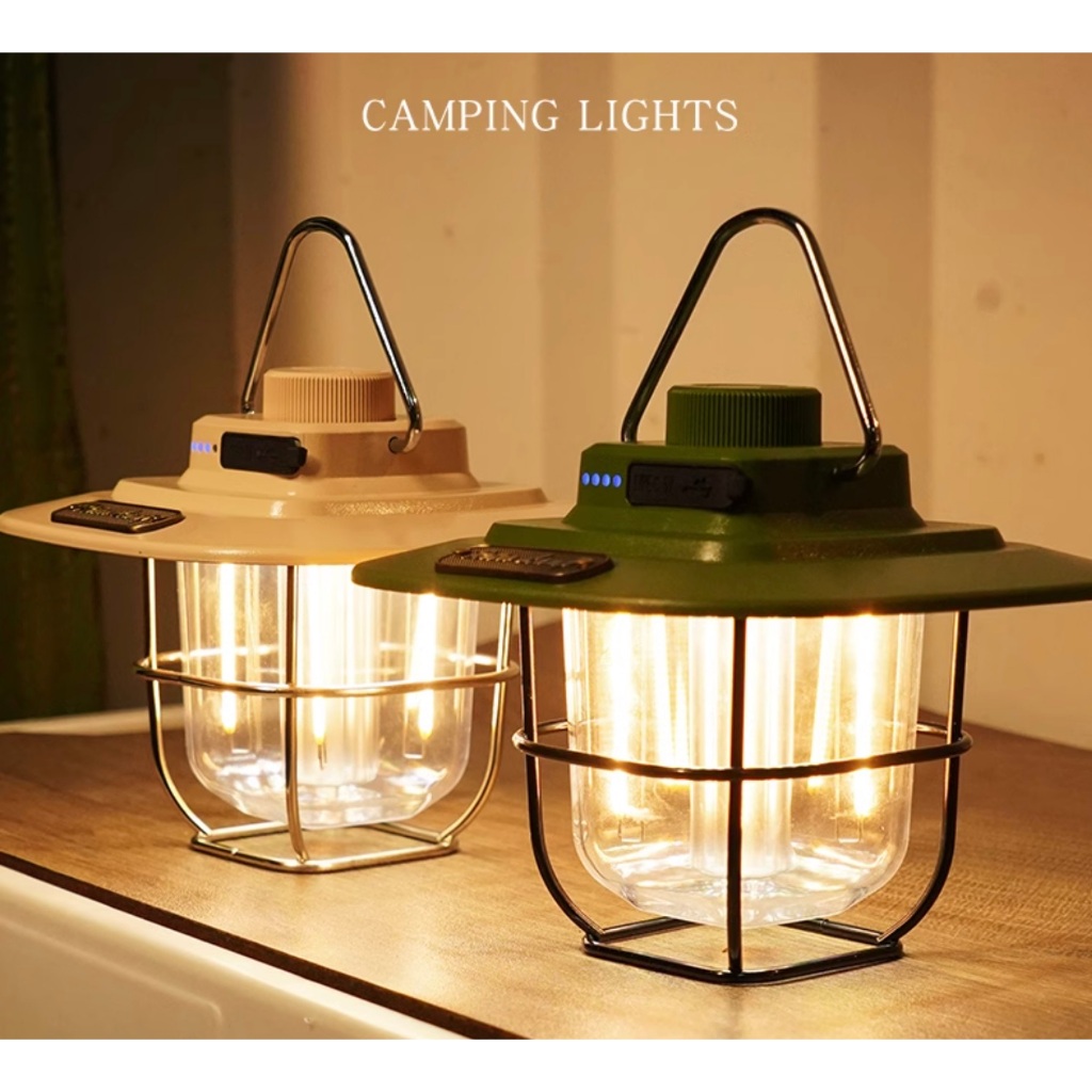 露營燈戶外燈具露營氛圍燈防水自帶Type--c接口可給手機充電露營燈黃光白光可調