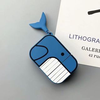 可愛卡通鯨魚和小丑魚 3D 軟矽膠保護殼,防震保護套,相容 Apple AirPods 1 2 Pro 3 Pro2