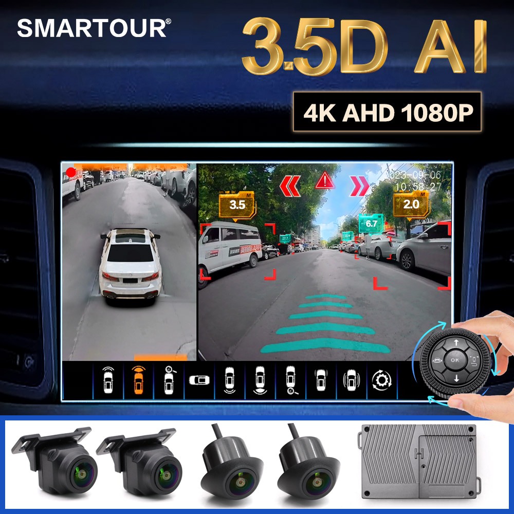 通用360度環景鏡頭 3D全景系統 高清1080P倒車影像 超廣角含線材