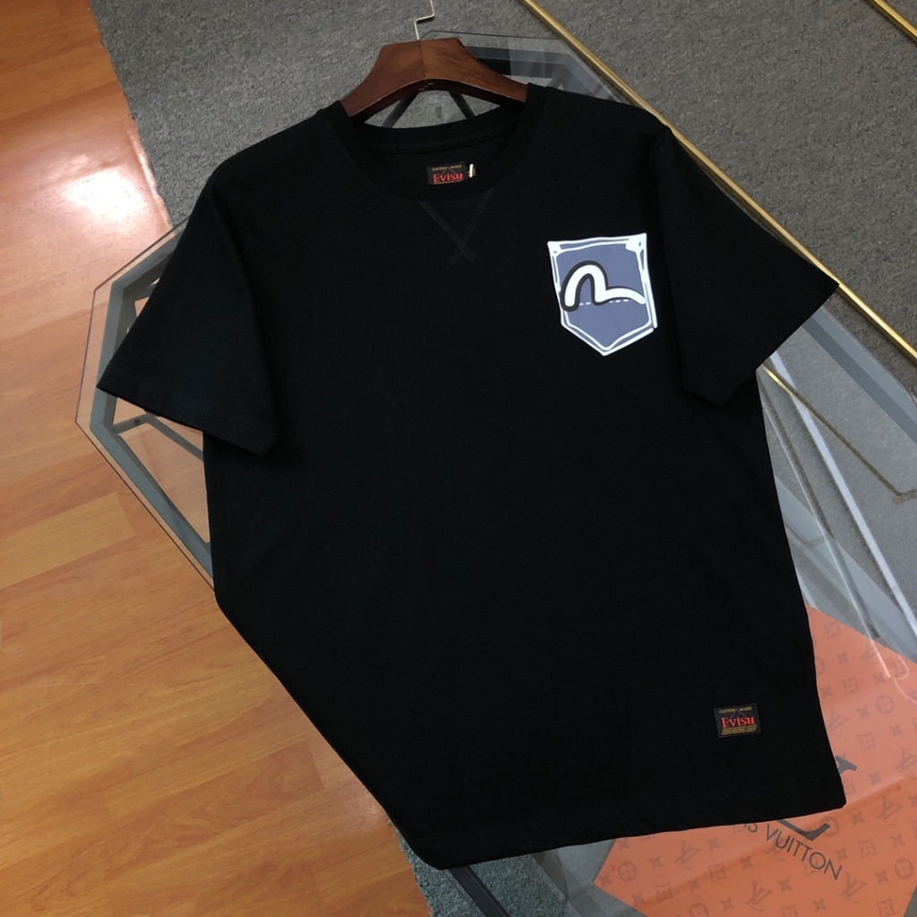 日本 EVISU 福神 2024SS男士海鷗口袋圖案標誌 短袖 t恤