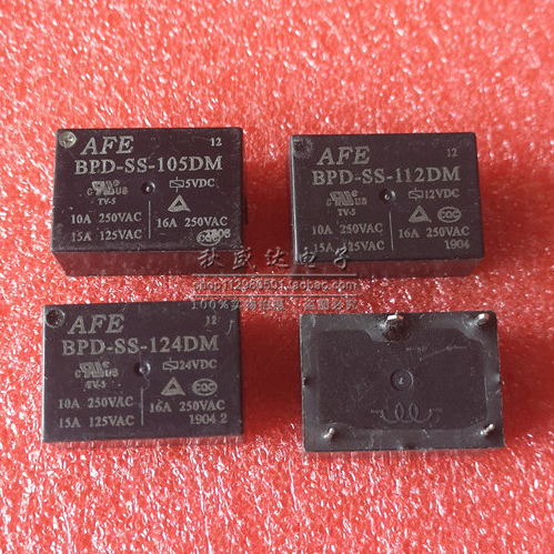 【5PCS】AFE愛福繼電器BPD-SS-112DM 105DM 124DM 4腳 一組常開16A HF7520