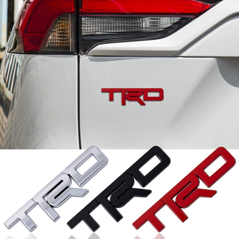 豐田 TRD 車身金屬銘牌貼紙適用於 TRD Sports VIos Yaris Corolla Cross Veloz