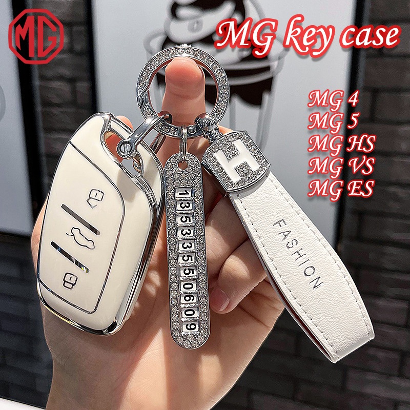 Mg MG 鑰匙包 3buttons for MG4/MG5/MG HS/MG VS/MG ES 蝴蝶結鑰匙扣全包鑰匙套
